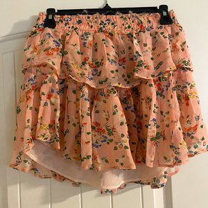 Love Shack Fancy Ruffle Mini Skirt- XS